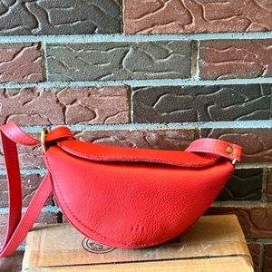 Portland Leather Small Poppy Red Koala Sling